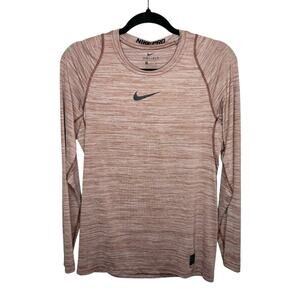 NIKE / Pro Dri Fit heathered long sleeve slim fit training shirt / S